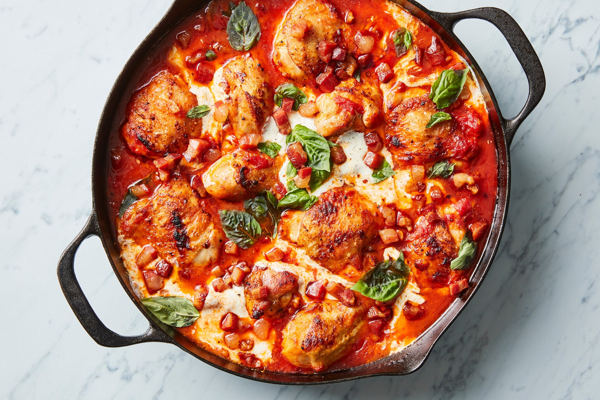 Skillet Chicken Breasts with Cherry Tomatoes