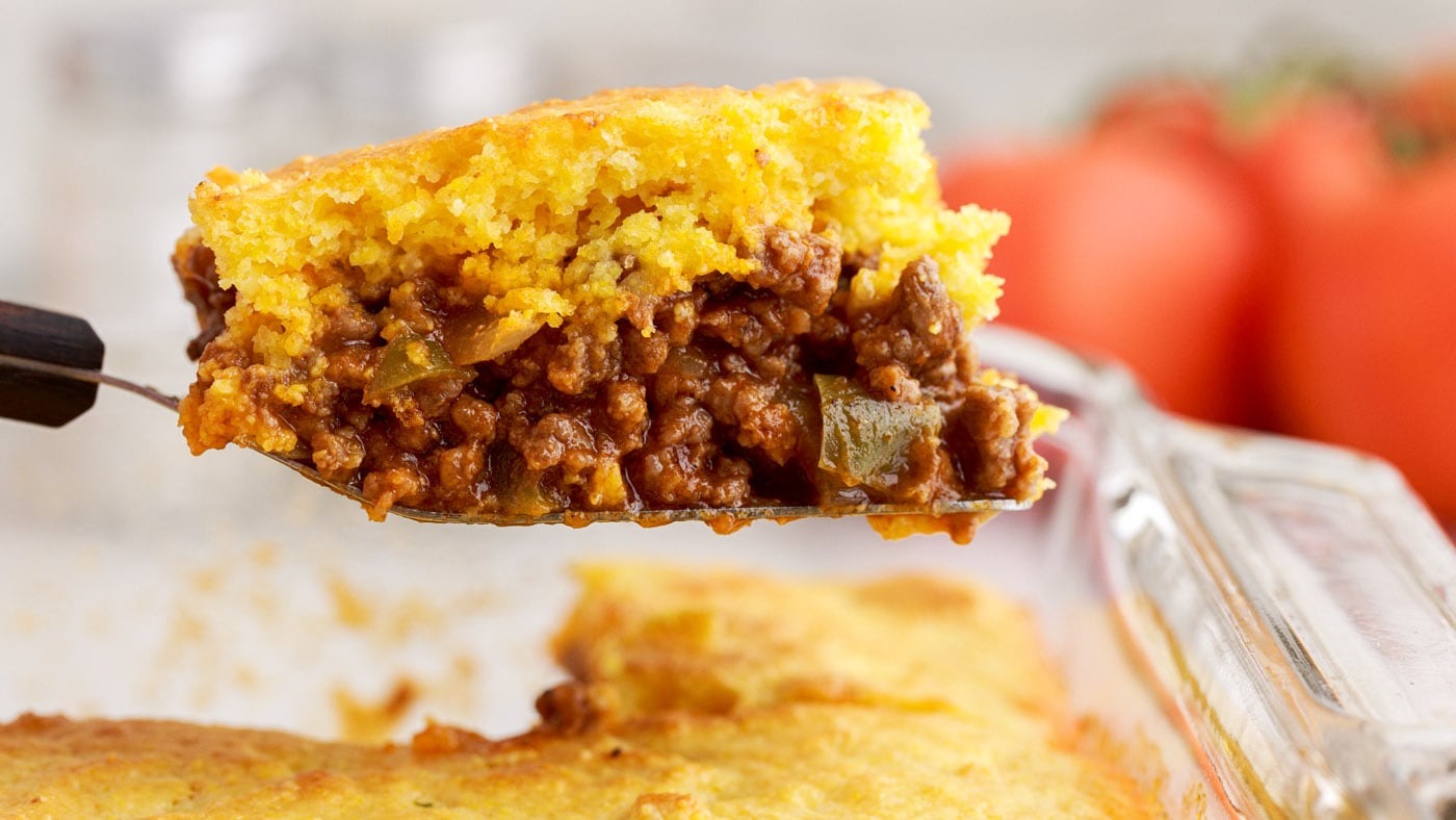 Sloppy Joe Cornbread Casserole